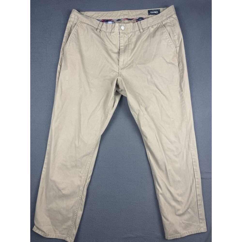 Bonobos Men 38x30 Tan Chino Straight Leg Golf Performance Pants